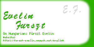 evelin furszt business card