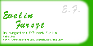 evelin furszt business card